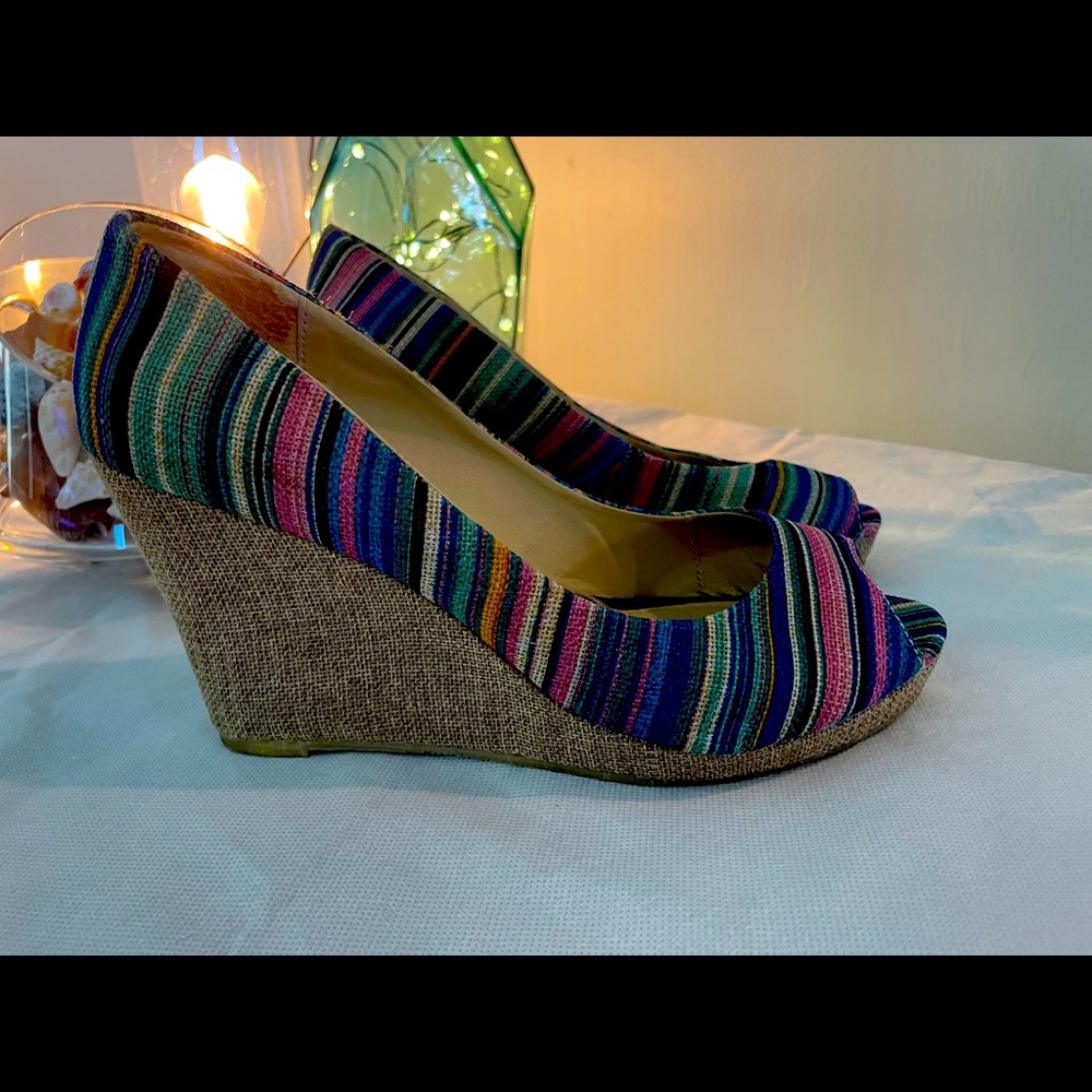 Gently worn wedges. They go with everything.